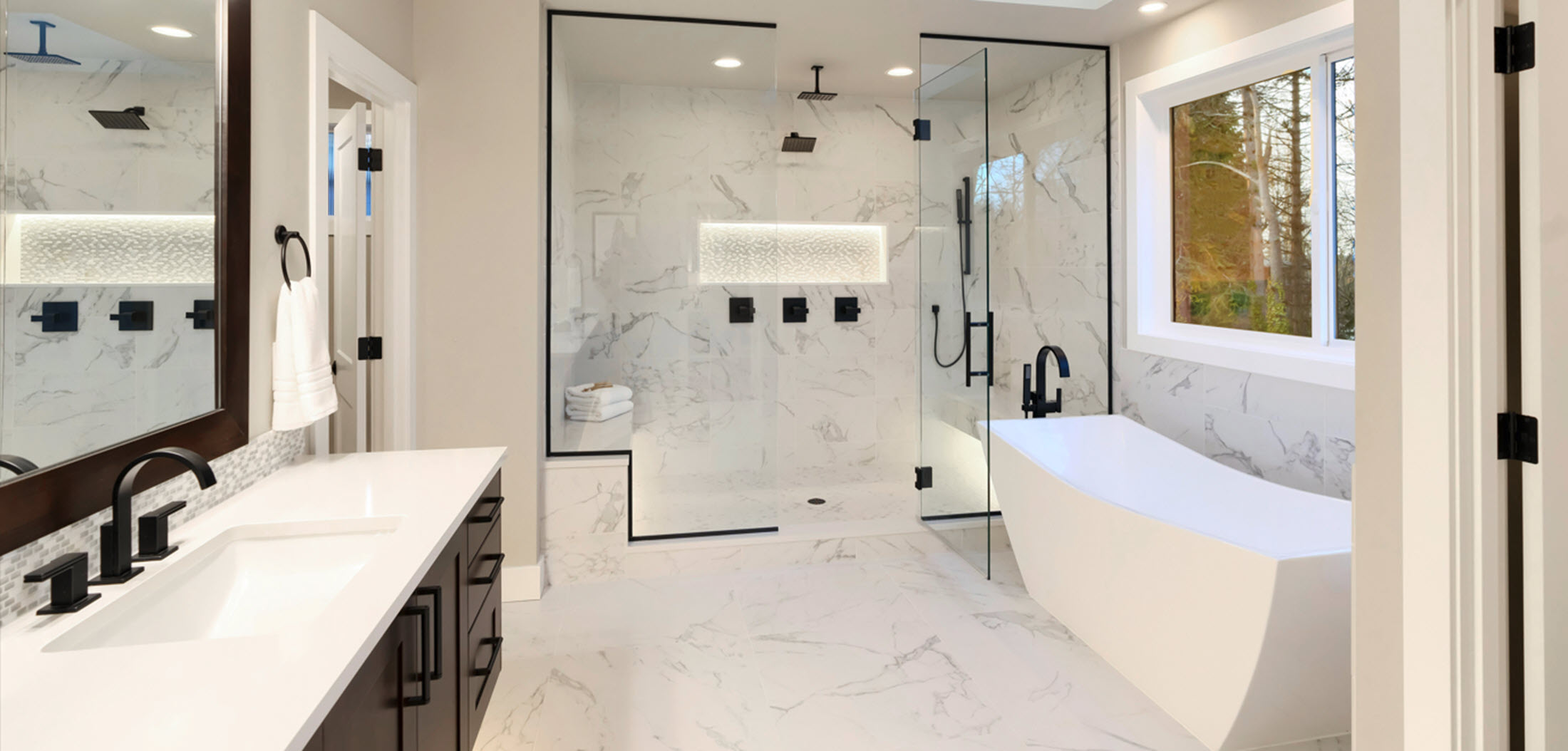 shower tile installation
